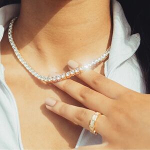 CERNUCCI 5MM TENNIS CHAIN - GOLD 16”‎ NWT IN PACKAGING